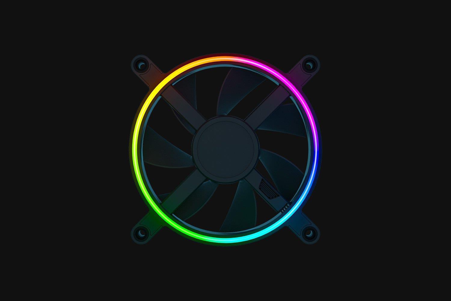 Купить Razer Kunai Chroma - Gehäuselüfter - 120 mm - Schwarz (Packung mit 3) (RC21-01810100-R3M1) в магазине wardena.ru