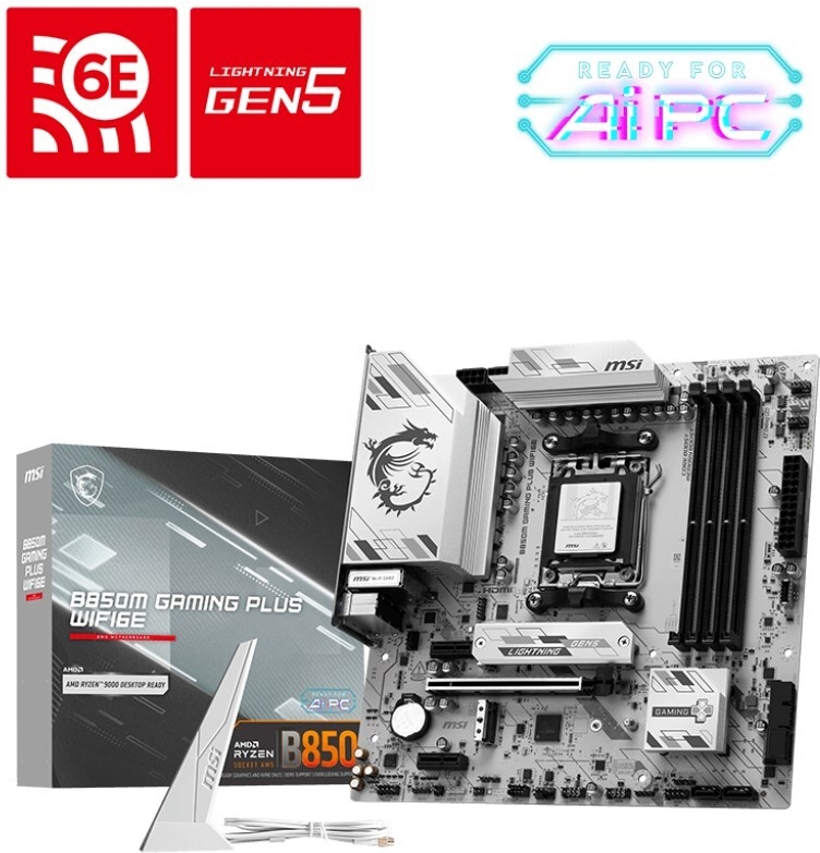 Купить MSI B850M Gaming Plus Wifi6E (B850,AM5,mATX,DDR5) (7E81-001R) в магазине wardena.ru