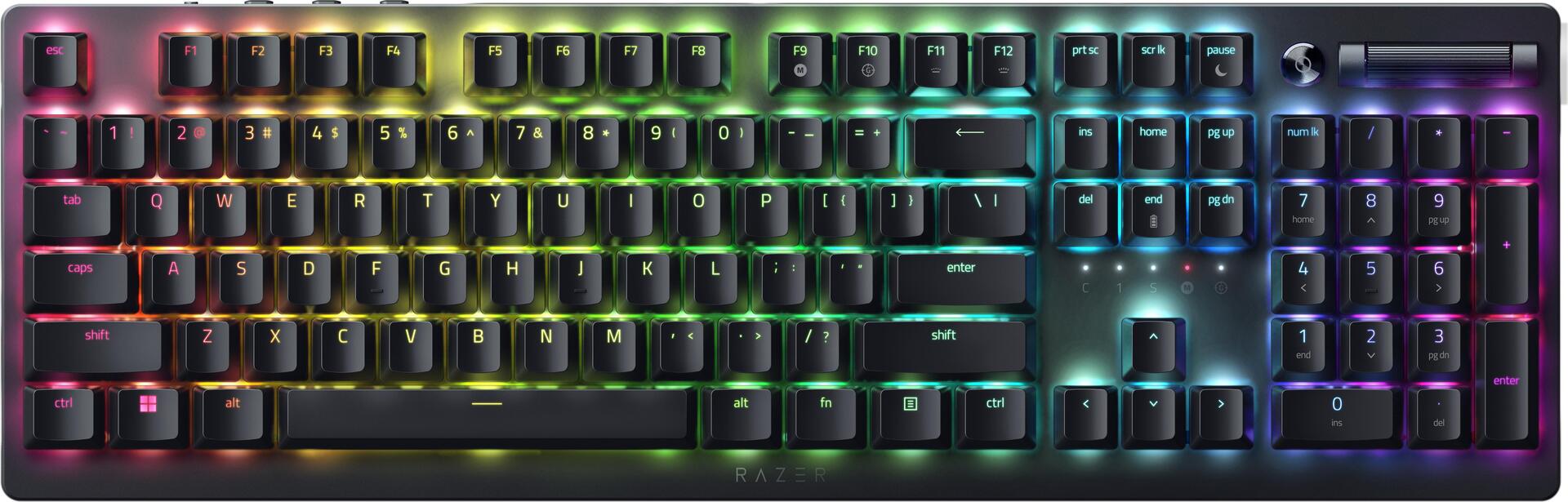Купить Razer Gaming-Tastatur Deathstalker V2 Pro RGB-LED-Beleuchtung, USA, kabellos, Schwarz, optische Schalter (linear), numerische Tastatur (RZ03-04360100-R3M1) в магазине wardena.ru