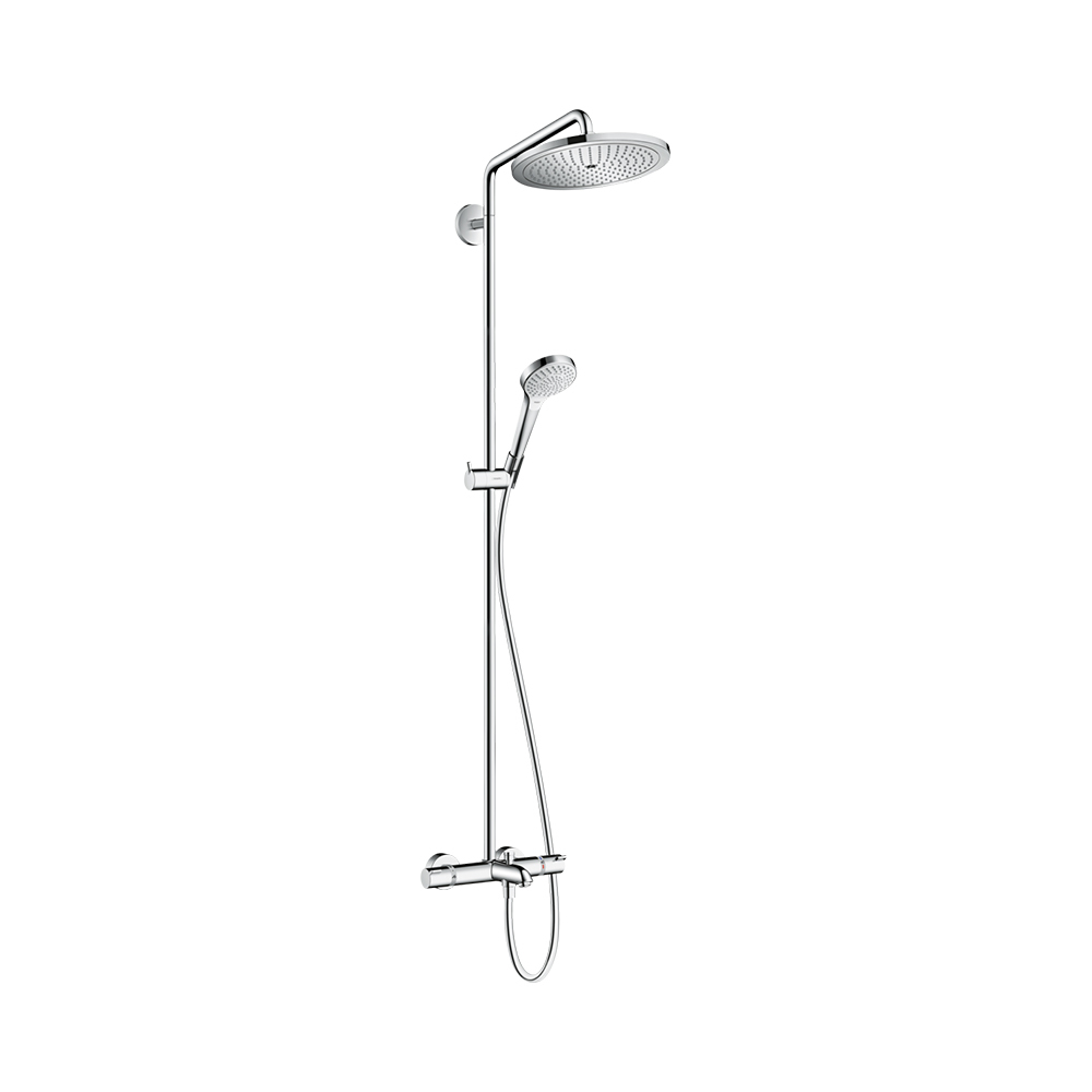 Купить Hansgrohe Croma Select S Showerpipe 280 1jet Душевой набор с термостатом для ванны хром 26792000 в магазине wardena.ru