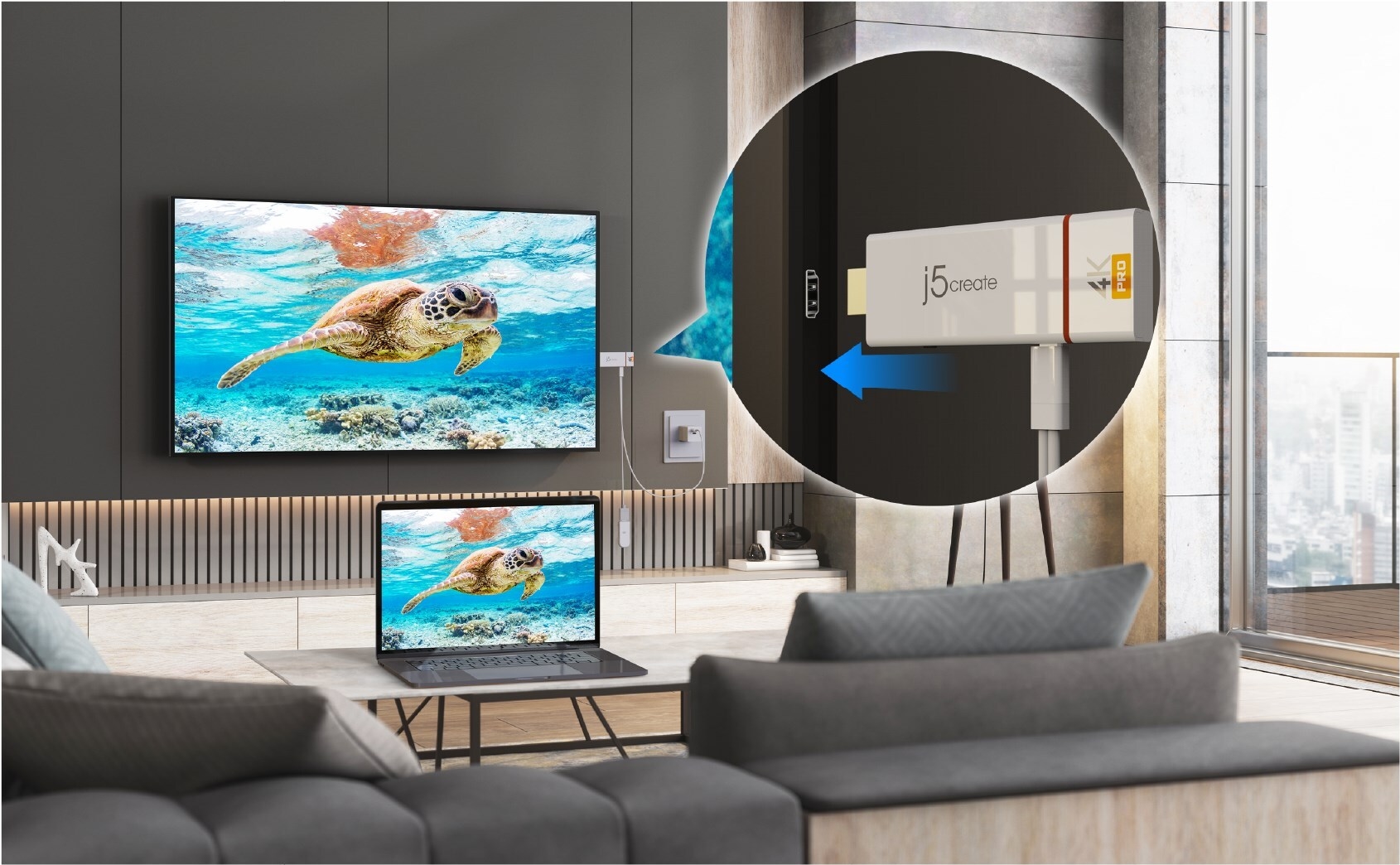 Купить j5create SCREENCAST 4K MAX WIRELESS - Adapter (JVAW76MAX-N) в магазине wardena.ru