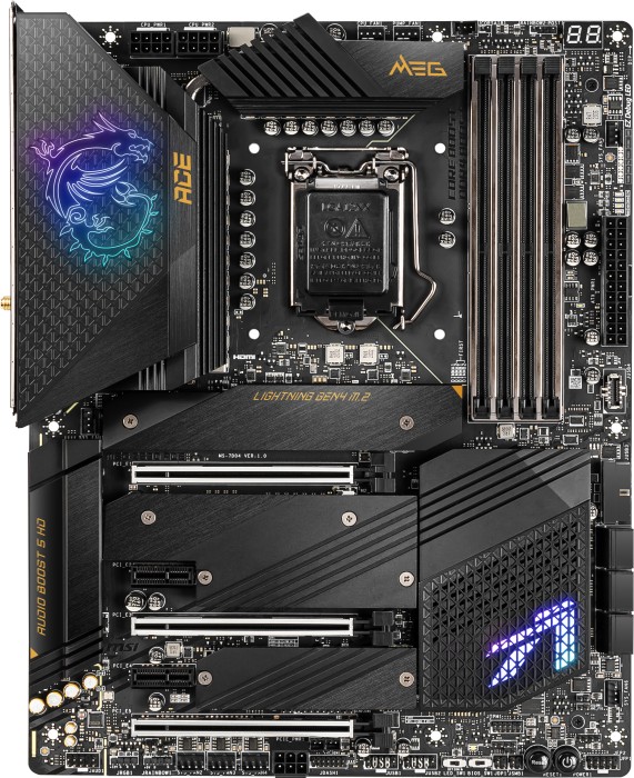 Купить MSI MEG Z590 ACE - Motherboard - ATX - LGA1200-Sockel - Z590 Chipsatz - USB-C Gen2, USB 3.2 Gen 1, USB 3.2 Gen 2 - 2.5 Gigabit LAN, Wi-Fi, Bluetooth - Onboard-Grafik (CPU erforderlich) - HD Audio (8-Kanal) (7D04-001R) в магазине wardena.ru