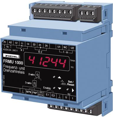 Купить Ziehl Drehzahl- und Frequenzrelais FR 1000 U 226133.CO 24 - 240 V DC/AC, Ausgänge 2 Relais, Einbau-Tiefe 55 mm (U 226133.CO) в магазине wardena.ru
