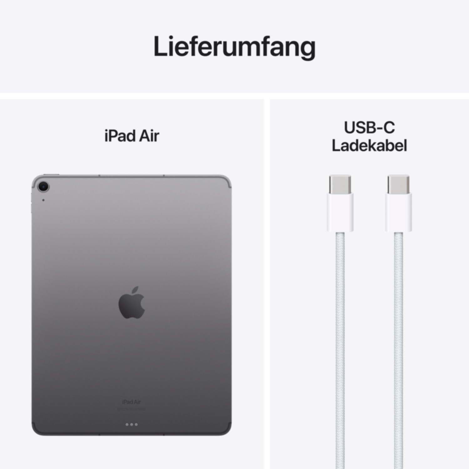 Купить Apple iPad Air (6th Generation) Air 5G Apple M TD-LTE & FDD-LTE 256 GB 33 cm (13") 8 GB Wi-Fi 6E (802.11ax) iPadOS 17 Grau (MV6V3NF/A) в магазине wardena.ru