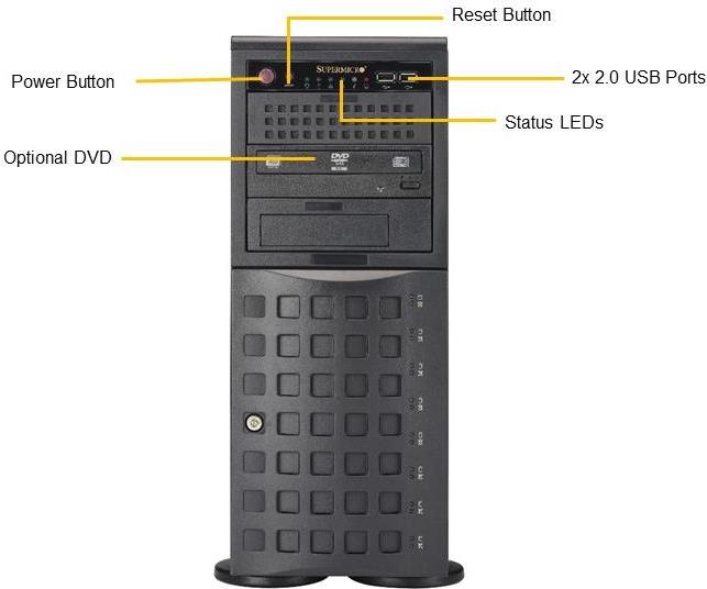 Купить Super Micro Supermicro SuperServer 7049P-TRT - Server - Tower - 4U - zweiweg - RAM 0GB - SATA - Hot-Swap 8,9 cm (3.5") - kein HDD - AST2500 - GigE, 10 GigE - kein Betriebssystem - Monitor: keiner (SYS-7049P-TRT) в магазине wardena.ru