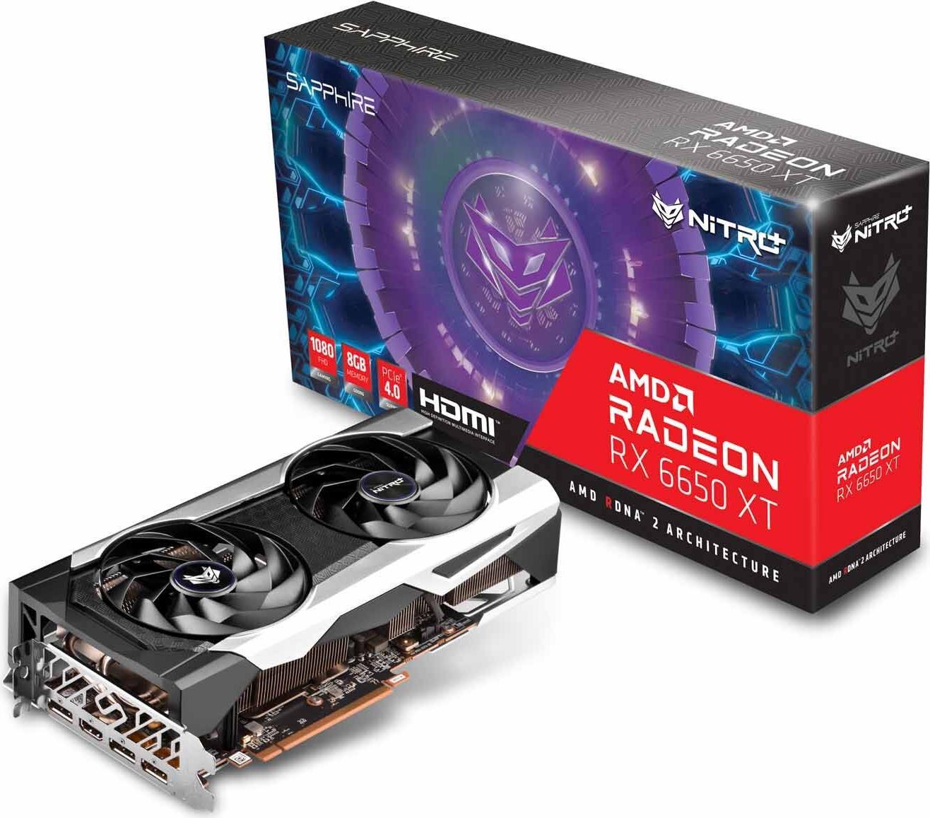 Купить Sapphire NITRO+ Radeon RX 6650 XT - Grafikkarten - Radeon RX 6650 XT - 8GB GDDR6 - PCIe 4,0 - HDMI, 3 x DisplayPort (11319-01-20G) в магазине wardena.ru