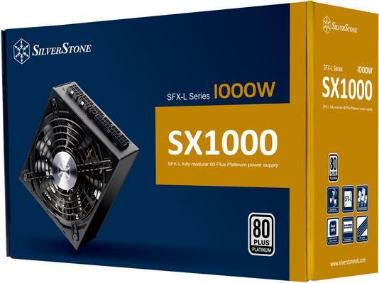 Купить SilverStone SX1000-LPT - Netzteil (intern) - ATX12V 2.4/ SFX-L - 80 PLUS Platinum - Wechselstrom 90-264 V - 1000 Watt - aktive PFC - Schwarz (SST-SX1000-LPT v1.1) в магазине wardena.ru