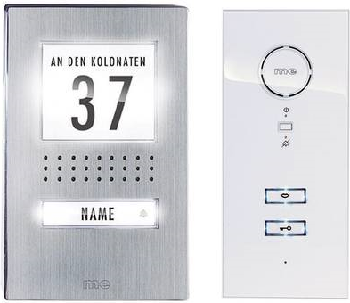 Купить M-E MODERN-ELECTRONICS Türsprechanlage Kabelgebunden Komplett-Set ADV 111 WW 1 Familienhaus Edelstah (ADV 111 WW) в магазине wardena.ru