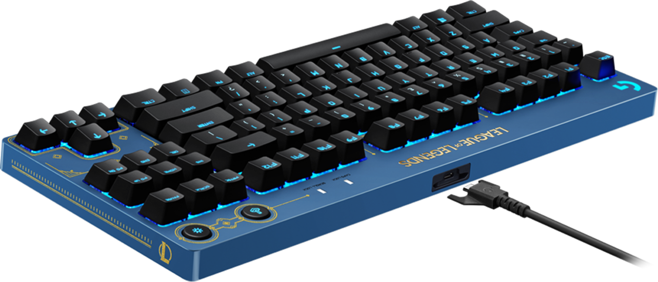 Купить Logitech G PRO X League of Legends Edition - Tastatur - Hintergrundbeleuchtung - USB - QWERTZ - Deutsch - Tastenschalter: GX Brown Tactile (920-010534) в магазине wardena.ru