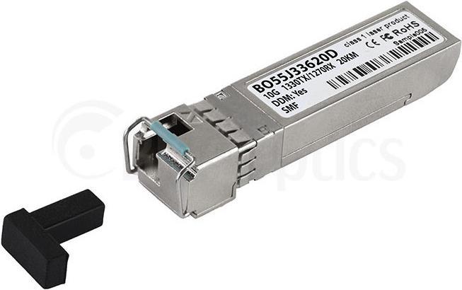 Купить Kompatibler Force10 SFP-10G-BX-D BlueOptics BO55J33620D SFP+ Bidi Transceiver, LC-Simplex, 10GBASE-BX-D, Singlemode Fiber, TX1330nm/RX1270nm, 20KM, DDM, 0°C/+70°C (SFP-10G-BX-D-20-F1-BO) в магазине wardena.ru