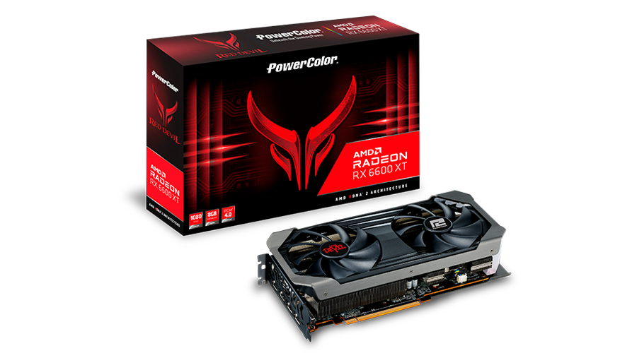 Купить PowerColor Red Devil RX 6600XT AMD Radeon RX 6600 XT 8 GB GDDR6 (AXRX 6600XT 8GBD6-3DHE/OC) в магазине wardena.ru