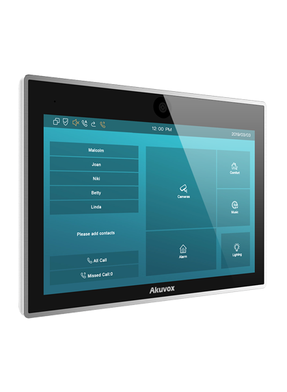Купить Akuvox IT83A Touchscreen-Monitor 25,4 cm (10" ) 1280 x 800 Pixel Schwarz (IT83A) в магазине wardena.ru