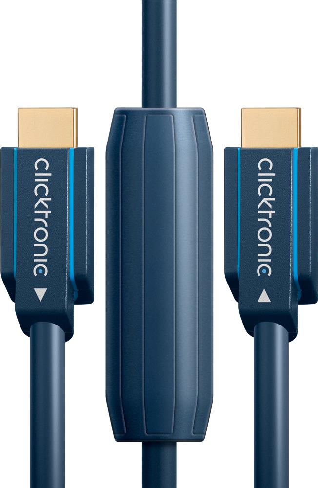 Купить ClickTronic - HDMI-Kabel mit Ethernet - HDMI männlich zu HDMI männlich - 30 m - Doppelisolierung (70089) в магазине wardena.ru