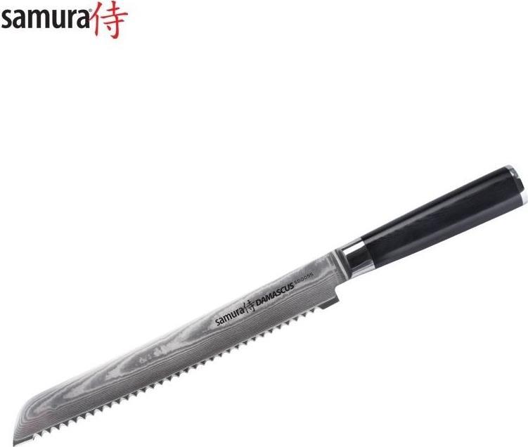 Купить Samura DAMASCUS Universal-Küchenbrotmesser 230 mm aus AUS 10 Damaststahl 61 HRC (67 Lagen) (SD-0055) в магазине wardena.ru