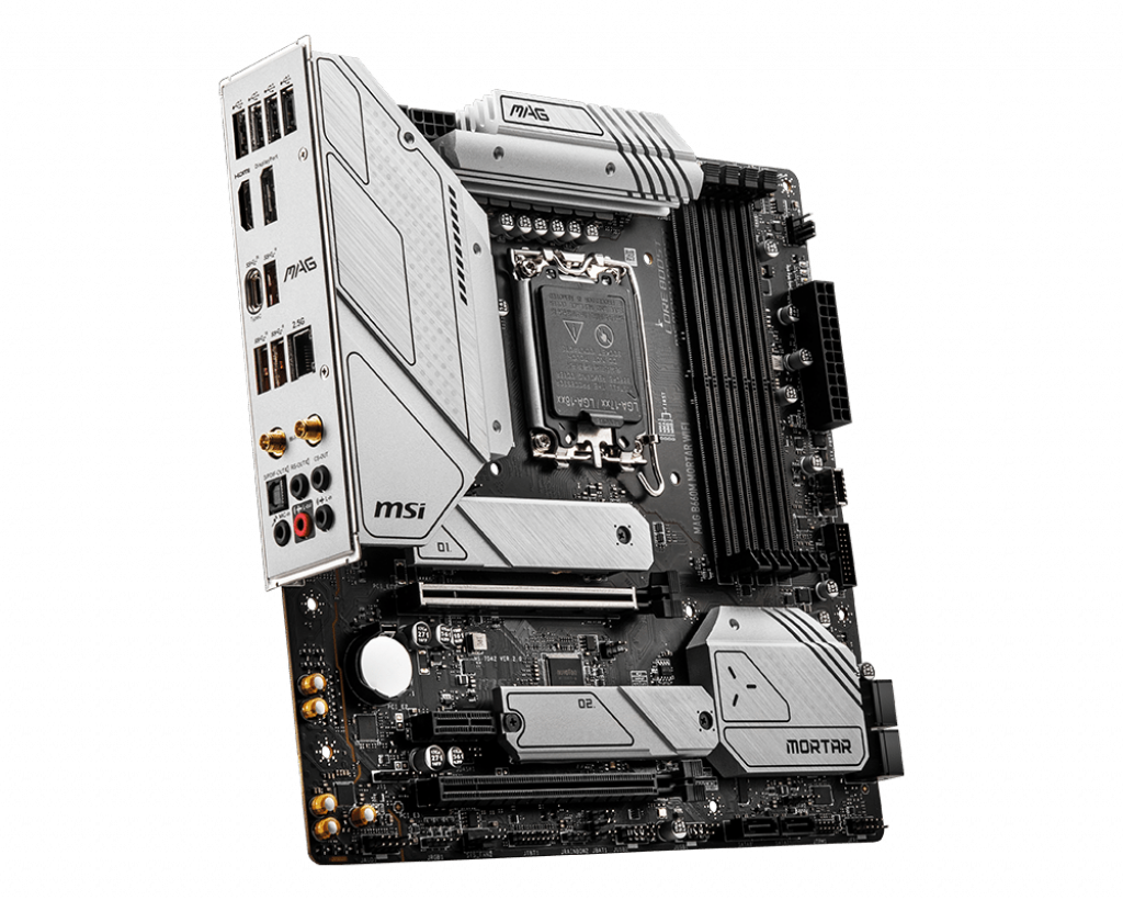 Купить MSI MAG B660M MORTAR WIFI - Motherboard - micro ATX - LGA1700-Sockel - B660 Chipsatz - USB-C Gen2, USB 3.2 Gen 1, USB 3.2 Gen 2, USB-C Gen 2x2 - 2.5 Gigabit LAN, Wi-Fi, Bluetooth - Onboard-Grafik (CPU erforderlich) - HD (7D42-002R) в магазине wardena.ru