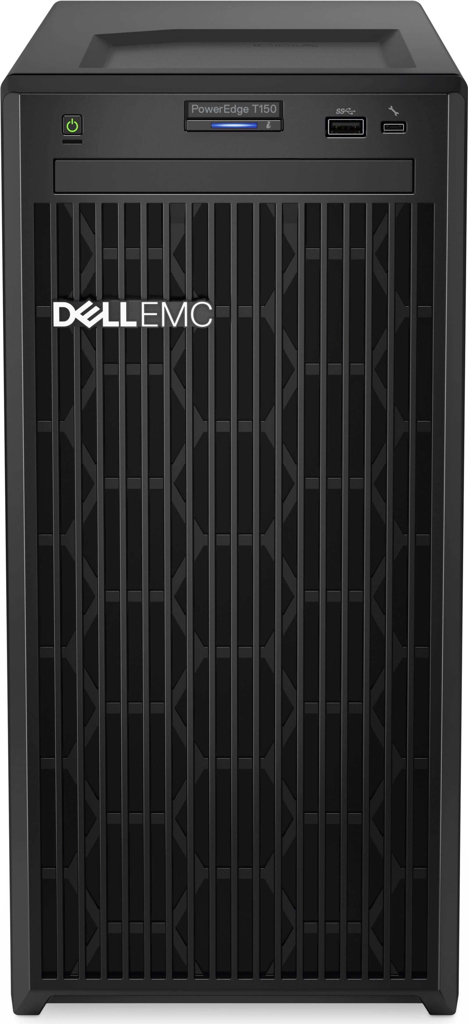 Купить Dell EMC PowerEdge T150 - Server - MT - 1-Weg - 1 x Xeon E-2334 / 3.4 GHz - RAM 16 GB - HDD 2 TB - Matrox G200 - GigE - kein Betriebssystem - Monitor: keiner - Schwarz - BTP - mit 3 Jahre Basis Vor-Ort (C2YCK) в магазине wardena.ru