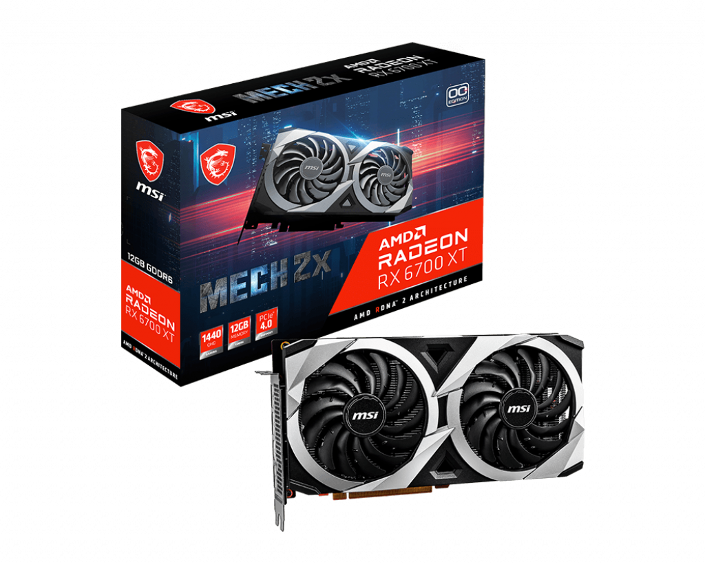Купить MSI Radeon RX 6700 XT MECH 2X 12G OC - Grafikkarten - Radeon RX 6700 XT - 12 GB GDDR6 - PCIe 4.0 - HDMI, 3 x DisplayPort (V398-002R) в магазине wardena.ru