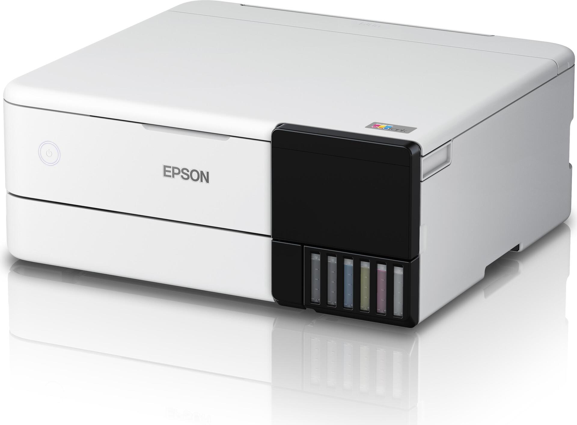 Купить Epson EcoTank ET-8500 - Multifunktionsdrucker - Farbe - Tintenstrahl - refillable - A4/Letter (Medien) - bis zu 16 Seiten/Min. (Drucken) - USB, LAN, USB-Host, Wi-Fi(ac) - weiß (C11CJ20401) в магазине wardena.ru