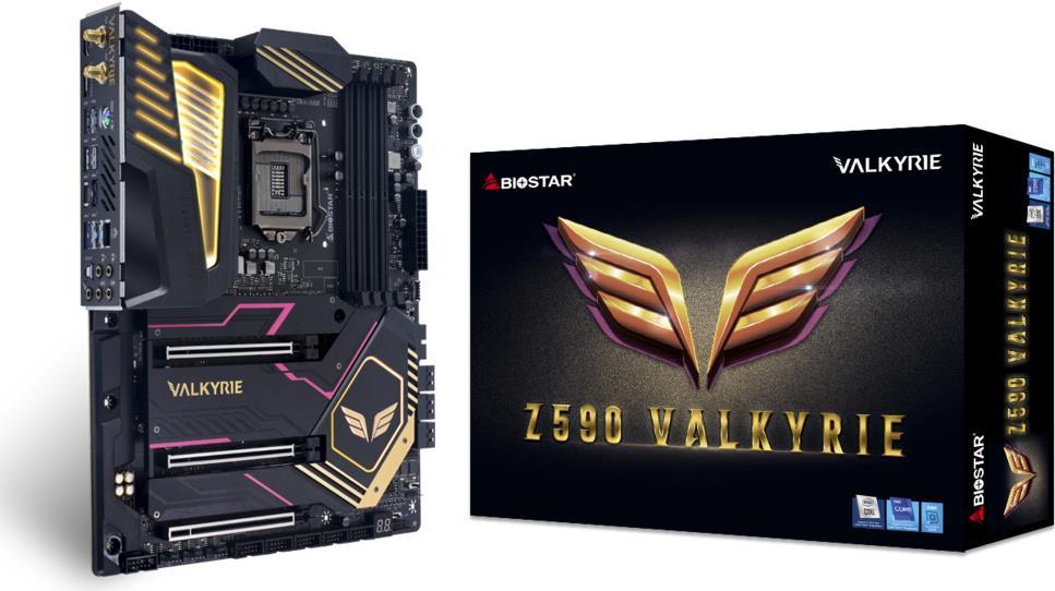 Купить Biostar Z590 VALKYRIE - Motherboard - ATX - LGA1200-Sockel - Z590 Chipsatz - USB 3.2 Gen 1, USB 3.2 Gen 2, USB-C Gen 2x2 - 2.5 Gigabit LAN - Onboard-Grafik (CPU erforderlich) - HD Audio (8-Kanal) в магазине wardena.ru