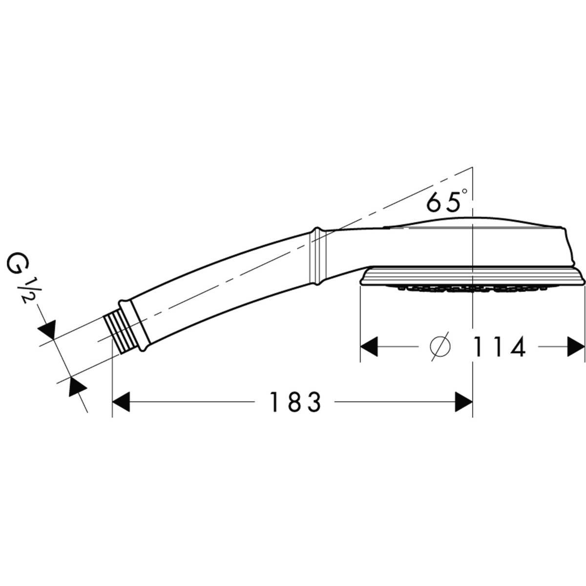 Купить Hansgrohe Croma Classic 100 Multi ручной душ хром 28539000 в магазине wardena.ru