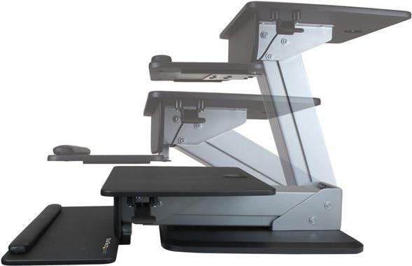 Купить StarTech.com Sit to Stand Workstation with One Touch Height Adjustment - Befestigungskit (Säulenklemme, Bodenplatte, einstellbarer Montagearm, Rückwand, Tastatur-Tablett, pneumatic arm, pads) für LCD-Display/Tastatur/Mau (ARMSTS) в магазине wardena.ru