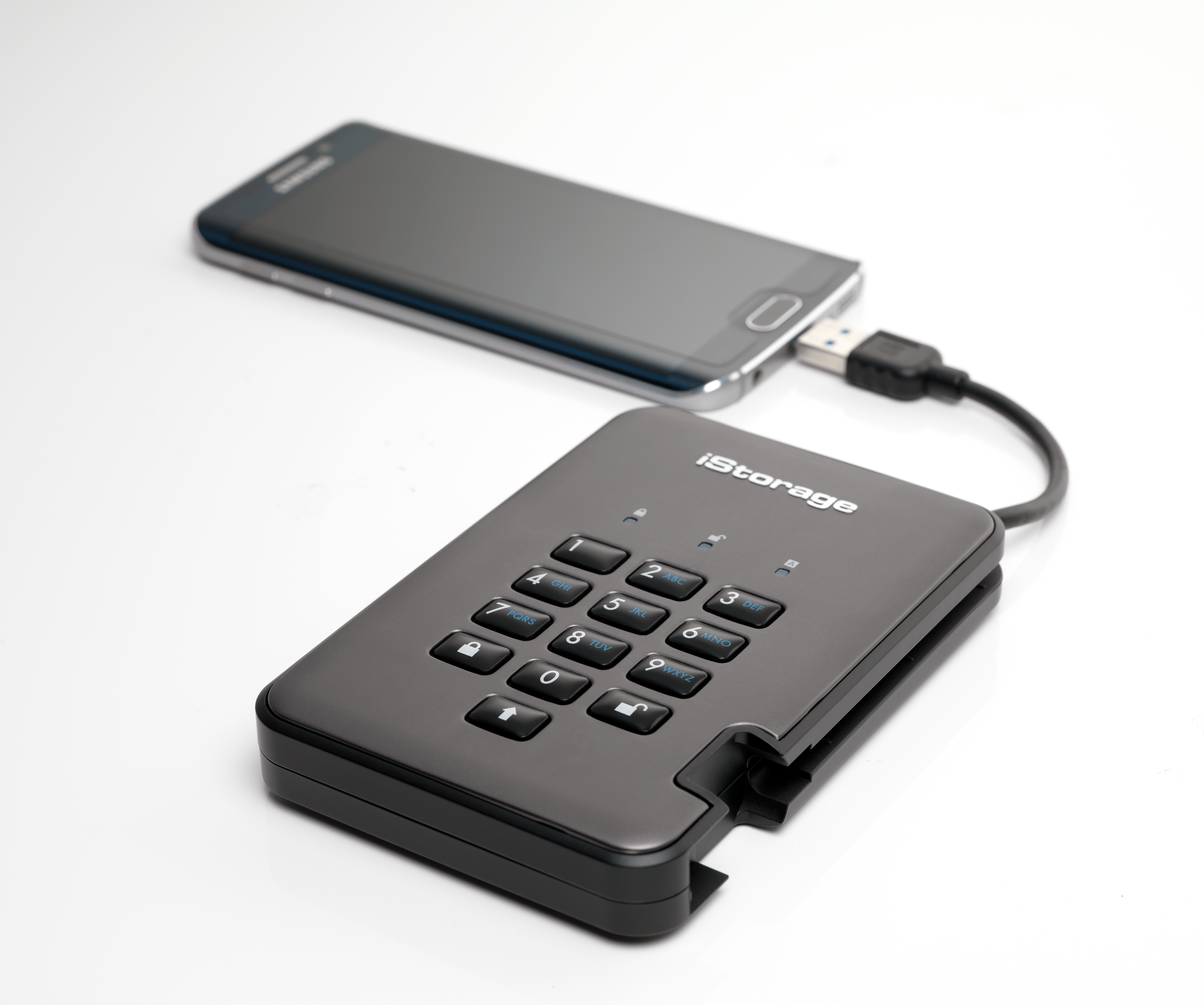 Купить iStorage diskAshur Pro 2 - Festplatte - verschlüsselt - 500GB - extern (tragbar) - USB 3,1 - FIPS 197 - FIPS 140-2 Level 3, 256-bit AES-XTS (IS-DAP2-256-500-C-G) в магазине wardena.ru