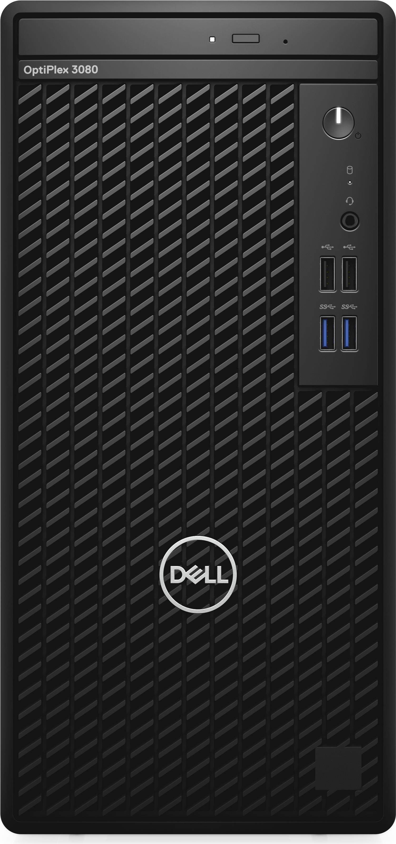 Купить Dell OptiPlex 3080 - MT - Core i5 10505 / 3.2 GHz - RAM 8 GB - SSD 256 GB - DVD-Writer - UHD Graphics 630 - GigE - Win 10 Pro 64-Bit - Monitor: keiner - Schwarz - BTS - mit 3 Jahre Basis Vor-Ort (WRGD4) в магазине wardena.ru