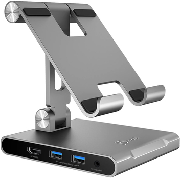 Купить j5create JTS224-N Ständer mit mehreren Winkel mit Dockingstation für iPad Pro® - Tablet stand - Grau - 32,8 cm (12.9" ) - 1,5 kg - Compatible with iPad Pro® & iPad Air® & iPad mini® with USB-C® port Supports Extended Mod в магазине wardena.ru