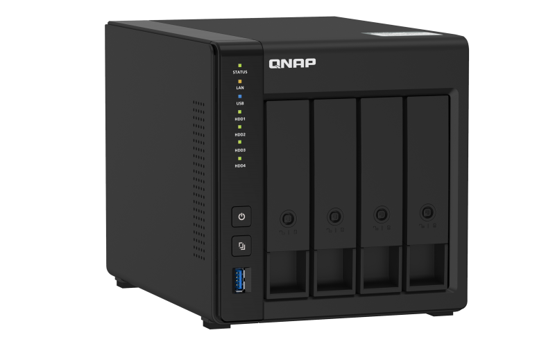 Купить QNAP TS-451D2 NAS Tower Eingebauter Ethernet-Anschluss Schwarz J4025 (TS-451D2-2G/32TBVN) в магазине wardena.ru