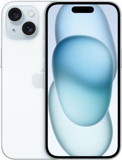 Купить Apple iPhone 15 - 5G Smartphone - Dual-SIM / Interner Speicher 256GB - OLED-Display - 6,1" - 2556 x 1179 Pixel - 2 x Rückkamera 48 MP, 12 MP - front camera 12 MP - Blau (MTP93ZD/A) в магазине wardena.ru