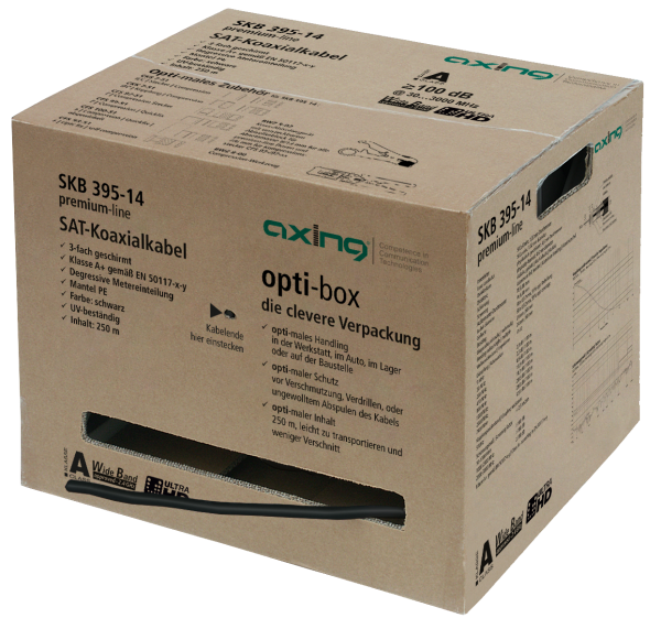 Купить Axing SKB39514 Koaxialkabel 250 m Schwarz (SKB 395-14) в магазине wardena.ru