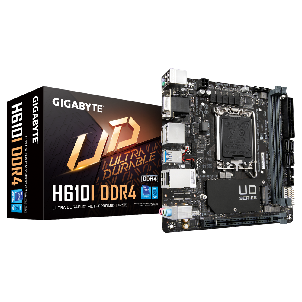Купить Gigabyte H610I DDR4 - Intel - LGA 1700 - Intel® Celeron® - Intel® Core™ i3 - Intel Core i5 - Intel Core i7 - Intel Core i9 - Intel® Pentium®G - LGA 1700 - DDR4-SDRAM - 64 GB (H610I DDR4) в магазине wardena.ru