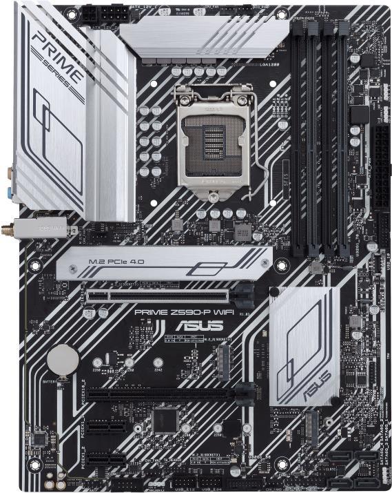 Купить ASUS PRIME Z590-P WIFI - Motherboard - ATX - LGA1200-Sockel - Z590 Chipsatz - USB-C Gen1, USB 3.2 Gen 1, USB 3.2 Gen 2, USB-C Gen 2x2 - 2.5 Gigabit LAN, Wi-Fi 6, Bluetooth - Onboard-Grafik (CPU erforderlich) - HD Audio ( (90MB1810-M0EAY1) в магазине wardena.ru