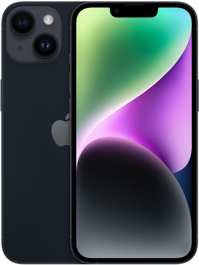 Купить Apple iPhone 14 15,5 cm (6.1") Dual-SIM iOS 17 5G 256 GB Schwarz (MPVX3ZD/A) в магазине wardena.ru