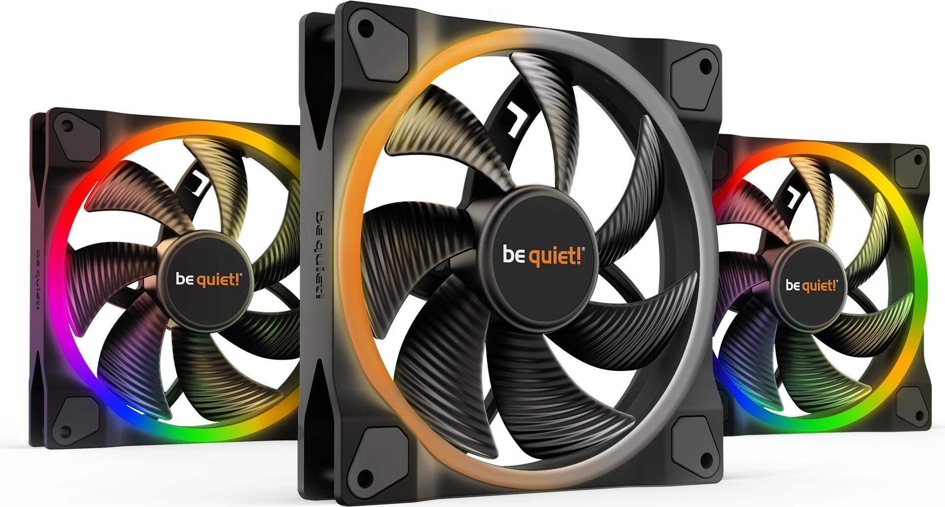 Купить be quiet! Light Wings - Gehäuselüfter - PWM - 140 mm - Schwarz (Packung mit 3) (BL078) в магазине wardena.ru