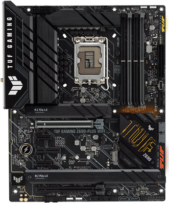 Купить ASUS TUF GAMING Z690-PLUS WIFI - Motherboard - ATX - LGA1700-Sockel - Z690 Chipsatz - USB-C Gen1, USB 3.2 Gen 1, USB 3.2 Gen 2, USB-C Gen 2x2 - 2.5 Gigabit LAN, Wi-Fi 6, Bluetooth - Onboard-Grafik (CPU erforderlich) - HD (90MB1AW0-M0EAY0) в магазине wardena.ru