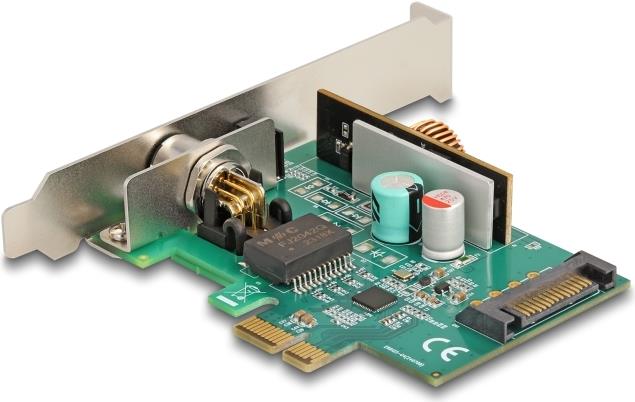 Купить Delock PCI Express x1 Netzwerkkarte 2,5 Gigabit LAN 1 x M12 PoE+ (90760) в магазине wardena.ru