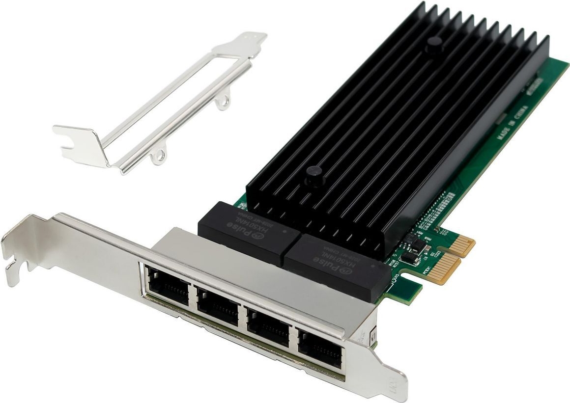 Купить MicroConnect Network Card PCIe x1 Intel 82575 Quad- RJ45 (MC-PCIEX1-82575-Q) в магазине wardena.ru