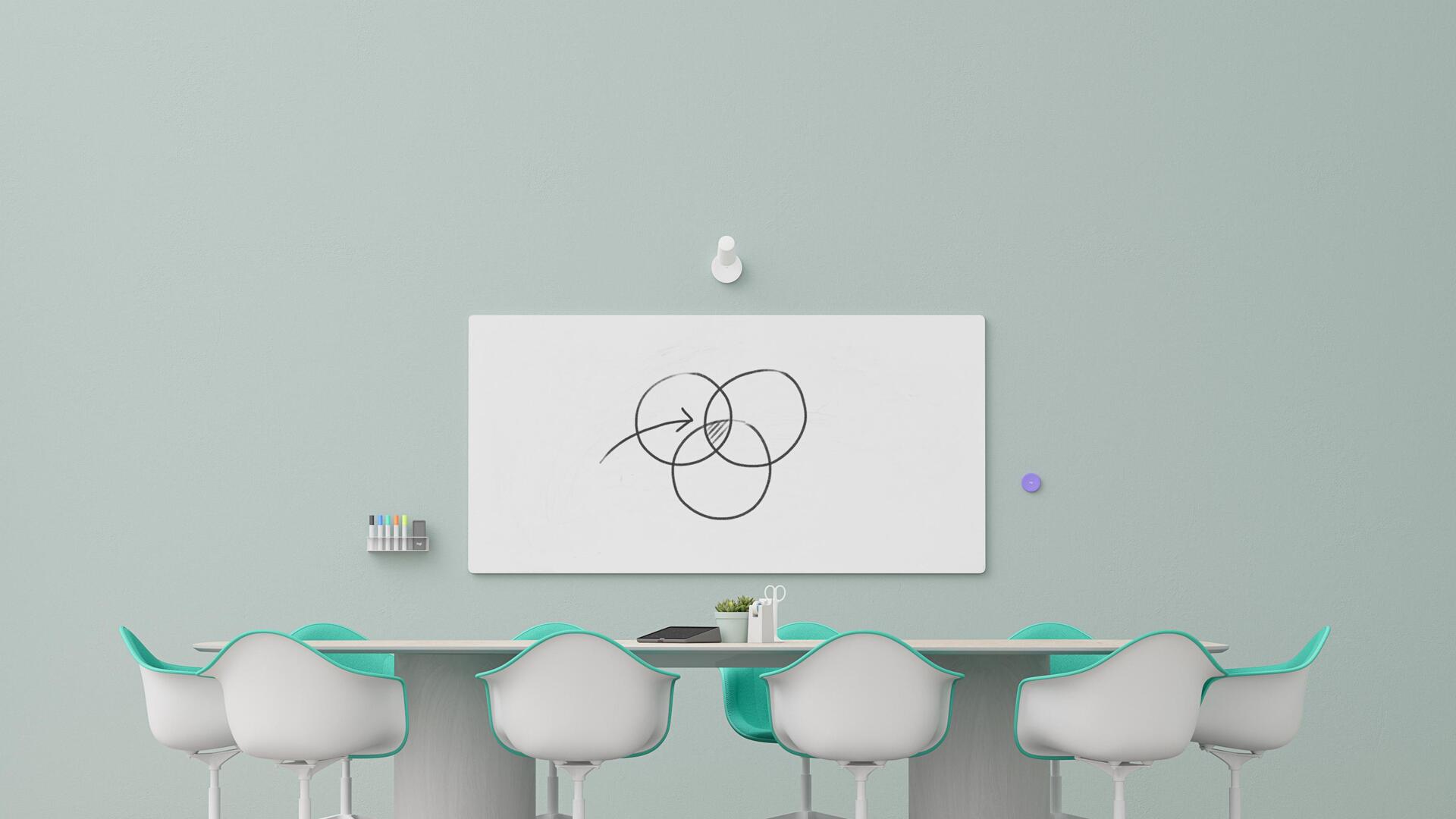 Купить Logitech Scribe - Kamera zur Erfassung von Whiteboards - Farbe - 1080p (960-001332) в магазине wardena.ru