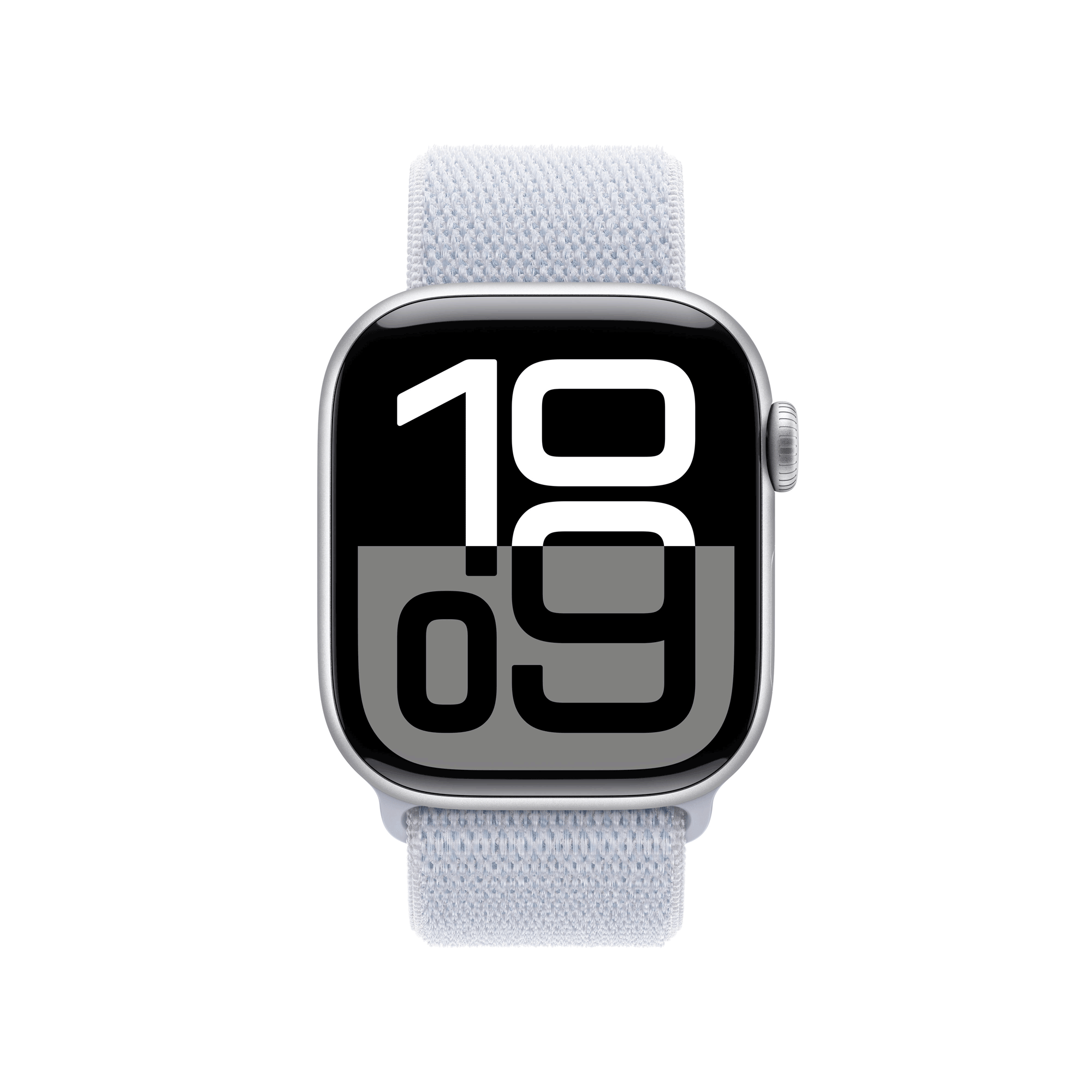 Купить Apple Watch Series 10 GPS 42mm Silver Aluminium Case mit Blue Cloud Sport Band (MWWD3QF/A) в магазине wardena.ru