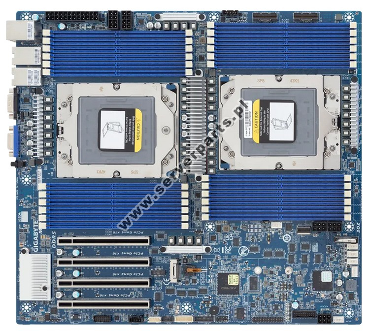 Купить Motherboard Gigabyte MZ73-LM1 SoC SP5 AMD EPYC 9004 Series SATA/SAS NVMe M.2 DDR5 в магазине wardena.ru