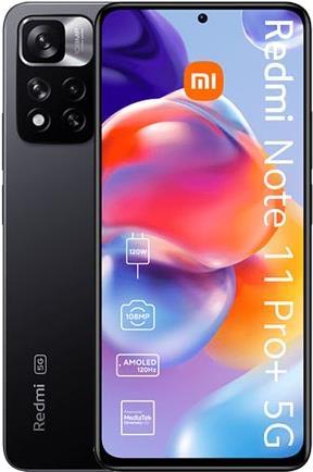 Купить Xiaomi Redmi Note 11 Pro+ 5G - 5G Smartphone - Dual-SIM - RAM 6GB / 128GB - microSD slot - OLED-Display - 16,90cm (6,67") - 2400 x 1080 Pixel (120 Hz) - Triple-Kamera 108 MP, 8 MP, 2 MP - front camera 16 MP - Graphitgrau (MZB0AA8EU) в магазине wardena.ru
