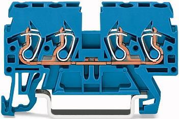 Купить WAGO 4-L-Durchgangsklemme 2,5qmm 870-834 blau 0,08-2,5qmm/4qmm 500V 6kV 870-834 (8700834) в магазине wardena.ru