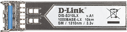 Купить D-Link DIS S310LX - SFP (Mini-GBIC)-Transceiver-Modul - GigE - 1000Base-LX - LC Einzelmodus - bis zu 10 km (DIS-S310LX) в магазине wardena.ru