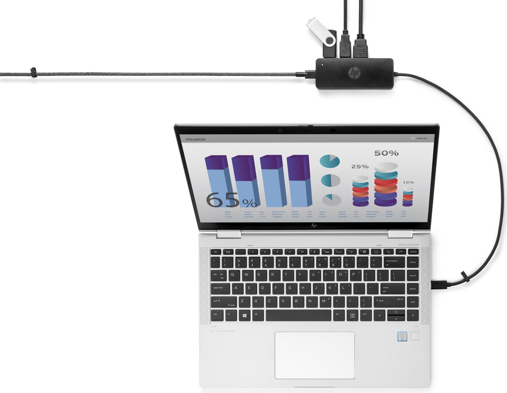 Купить HP USB-C Reisehub G2 - Verkabelt - USB 3.2 Gen 1 (3.1 Gen 1) Type-C - Schwarz - China - 107 mm - 41 mm (235N8AA) в магазине wardena.ru