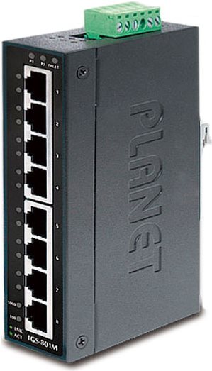 Купить PLANET IGS-801M - Switch - managed - 8 x 10/100/1000 - an DIN-Schiene montierbar в магазине wardena.ru
