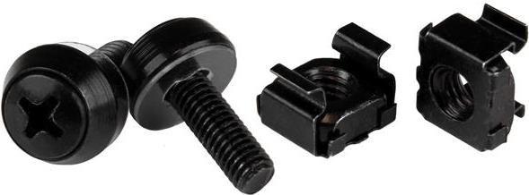 Купить StarTech.com M5 x 12mm - Screws and Cage Nuts - Schrauben für Rack - Schwarz (CABSCREWM52B) в магазине wardena.ru