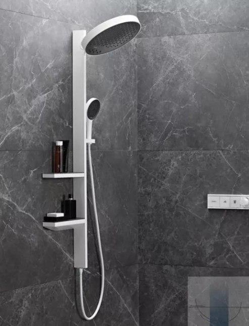 Купить Hansgrohe Rainfinity Showerpipe 360 Душевой набор скрытого монтажа белый матовый 26842700 в магазине wardena.ru