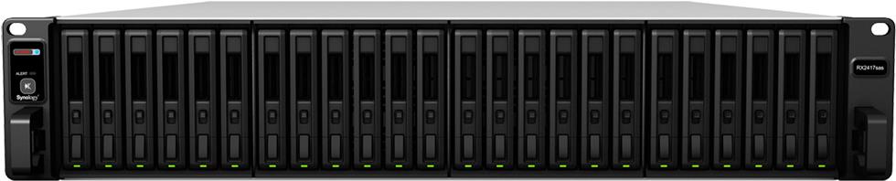 Купить Synology RX2417sas - Festplatten-Array - 24 Schächte (SATA-600 / SAS) - SAS (extern) - Rack - einbaufähig - 2U (RX2417SAS) в магазине wardena.ru