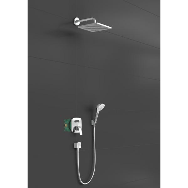 Купить Hansgrohe Crometta E Душевая система 240 1jet с однорычажным смесителем хром 27957000 в магазине wardena.ru